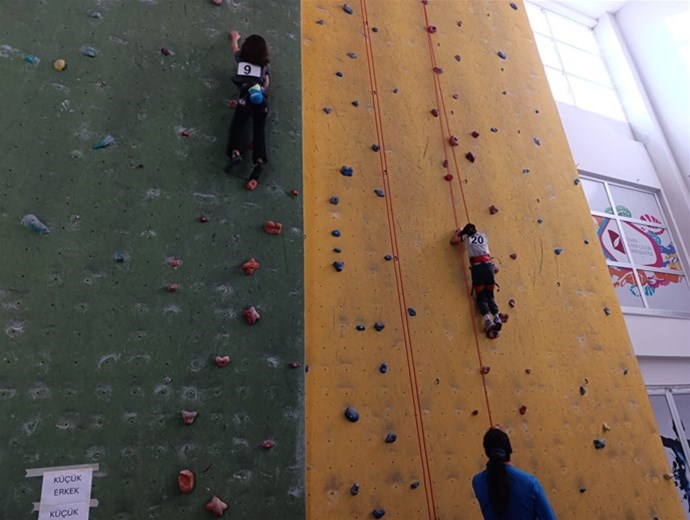 Okul sporları spor tırmanışı minikler, küçükler, yıldızlar, gençler A-B il birinciliği  müsabakaları